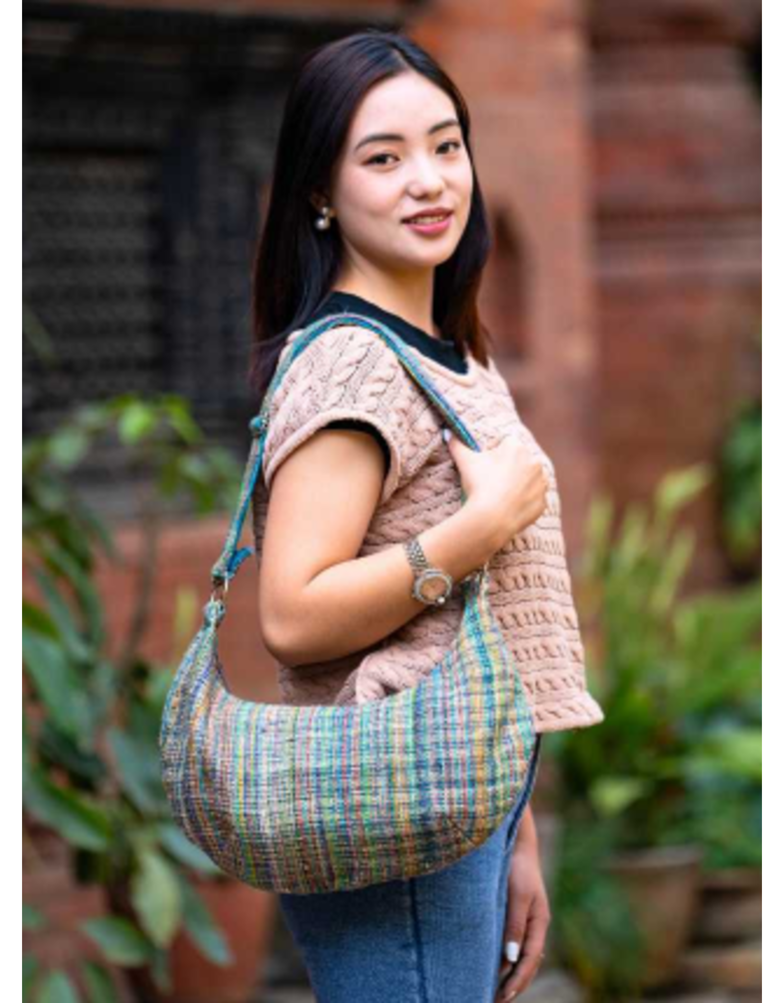 Nepal Multicolour Hemp Shoulder Bag
