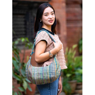 Nepal Multicolour Hemp Shoulder Bag