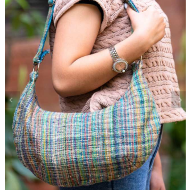 Multicolour Hemp Shoulder Bag