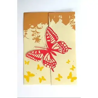 Nepal Greeting Card - Fold Out Butterfly