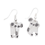 Two Piece Swinging Elephant Earrings