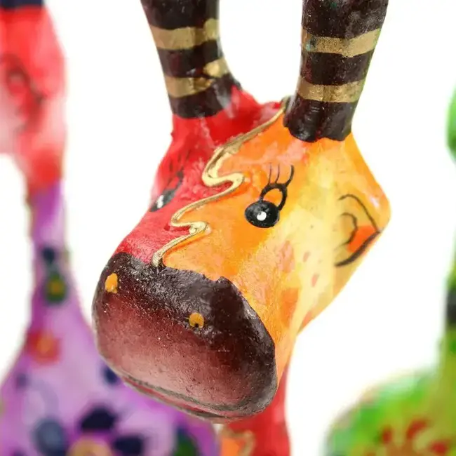Colourful Wooden Giraffe