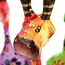 Colourful Wooden Giraffe