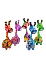 Indonesia Colourful Wooden Giraffe
