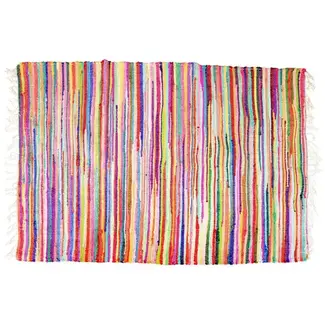 India Rag Rug - Cotton, Bright