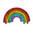 Wall Hanging - Recycled Glass Mosaic Rainbow
