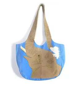 India Cotton Elephant Shoulder Bag