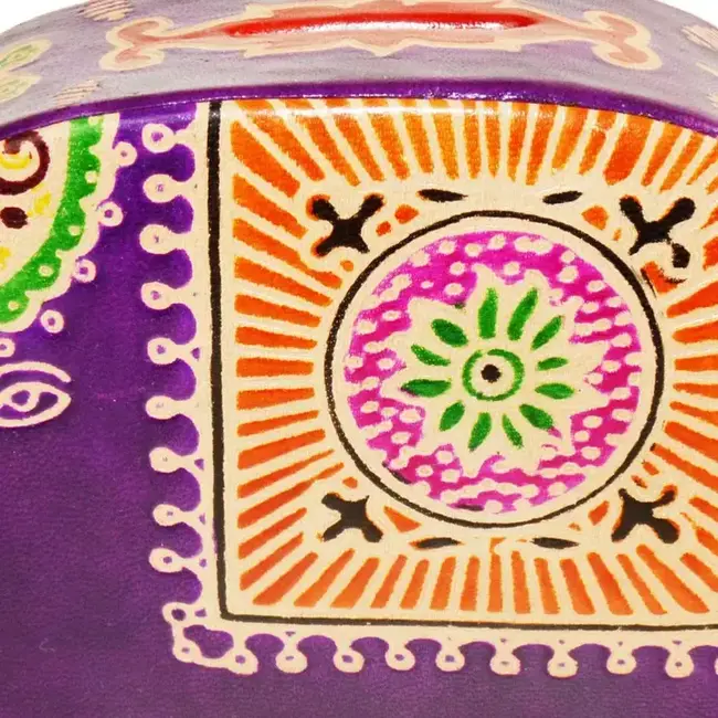 Purple Elephant Money Box
