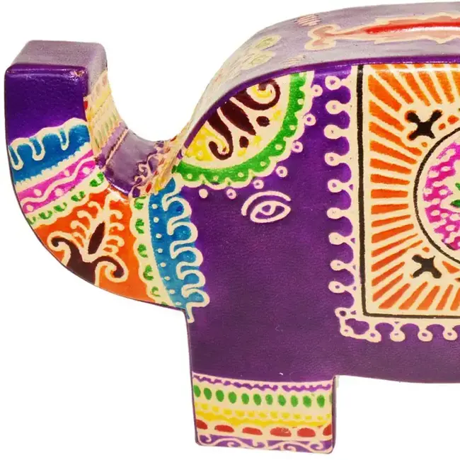 Purple Elephant Money Box