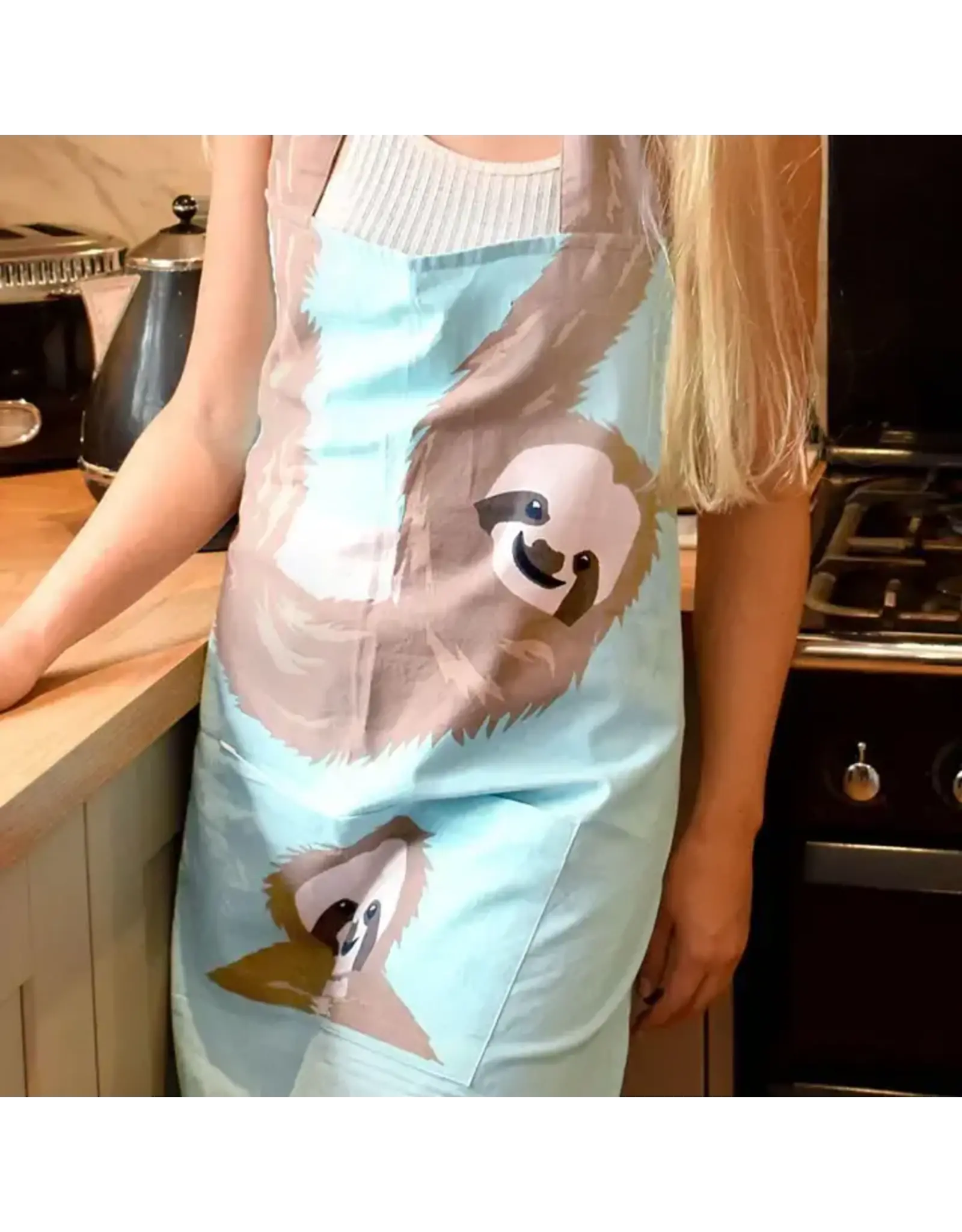 India Sloth Cotton Apron