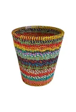 India Recycled Sari Waste Basket