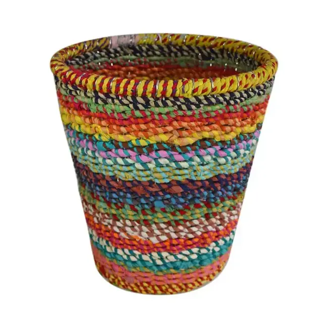 Recycled Sari Waste Basket