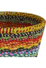 India Recycled Sari Waste Basket