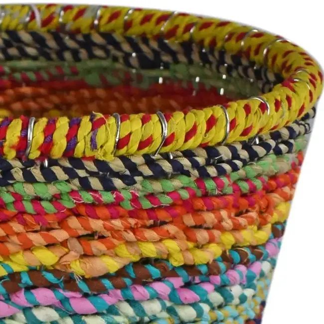 Recycled Sari Waste Basket