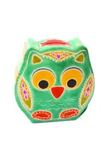 India Turquoise Owl Money Box