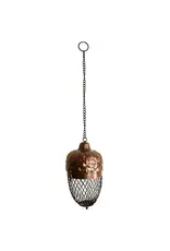 India Hanging Metal Acorn Bird Feeder