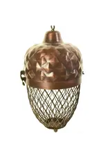 India Hanging Metal Acorn Bird Feeder