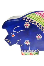 India Blue Pig Money Box