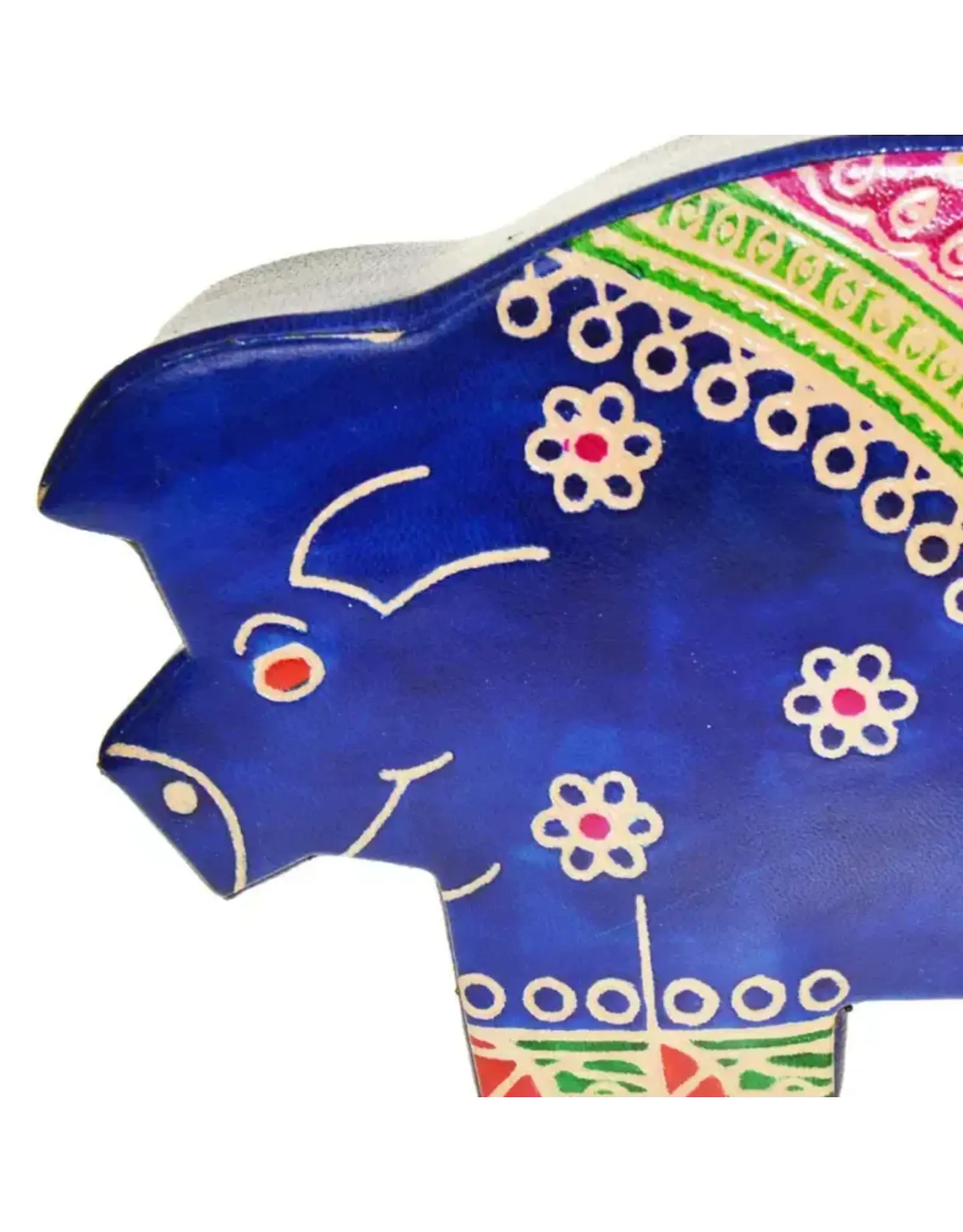 India Blue Pig Money Box