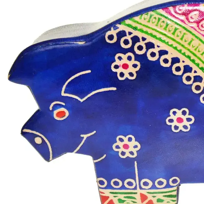 Blue Pig Money Box
