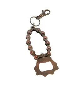 India Keyring Recycled Bike Chain Bottle Opener