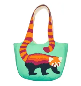 India Red Panda Cotton Shoulder Bag