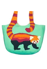 India Red Panda Cotton Shoulder Bag