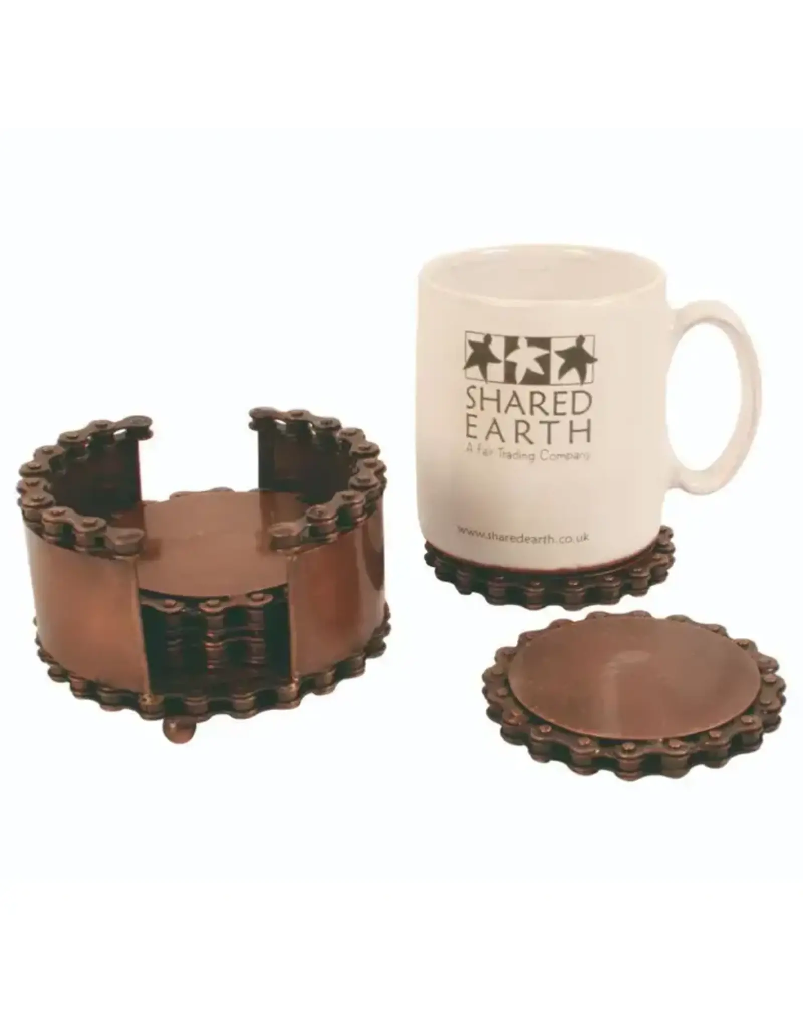 India Bike Chain Coasters - Set of 4