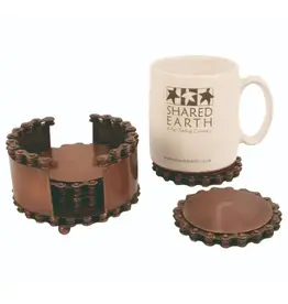 India Bike Chain Coasters - Set of 4