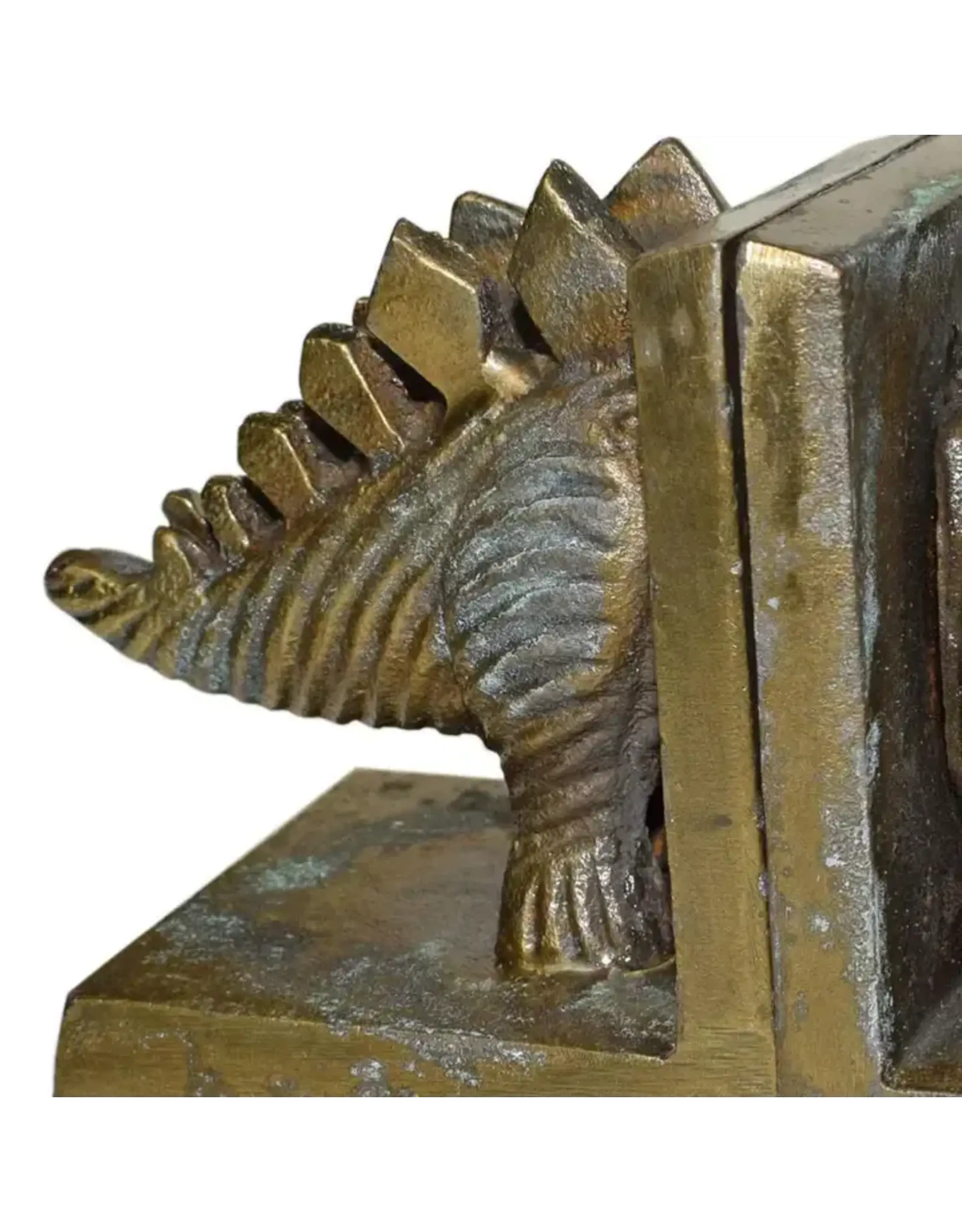India Metal Stegosaurus Bookends