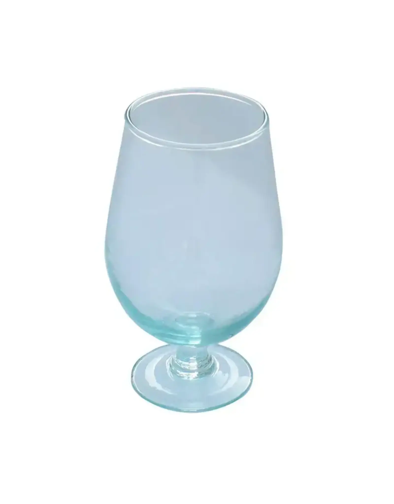 Bolivia Recycled Glass Stemmed Beer Goblet