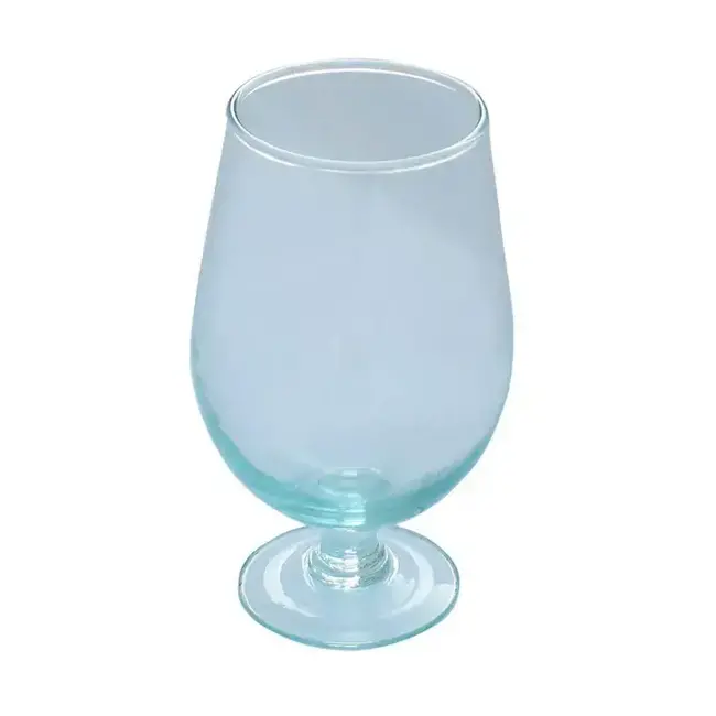 Recycled Glass Stemmed Beer Goblet