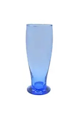 Bolivia Blue Tinted Footed Pilsner Beer Glass