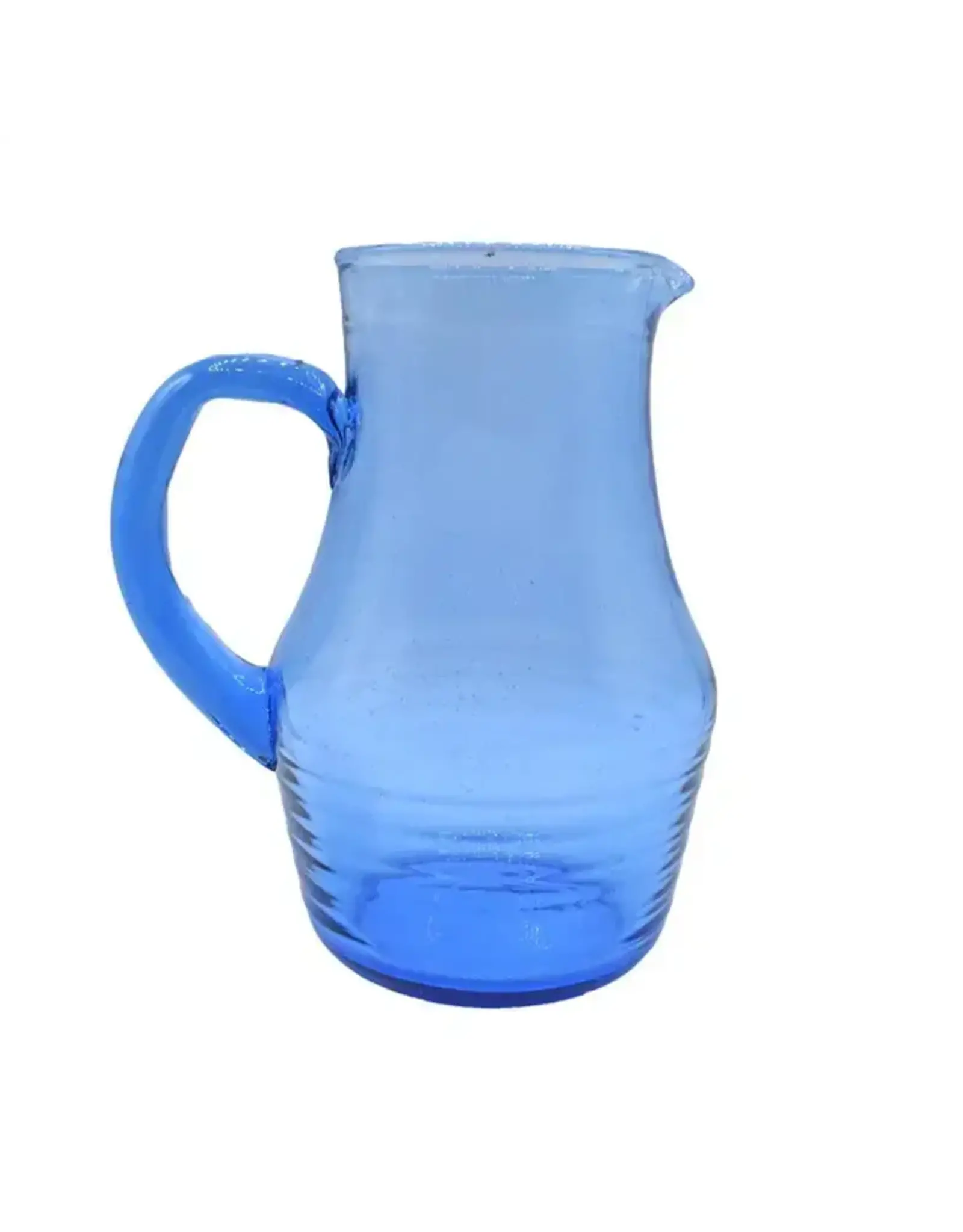 Bolivia Blue Tinted Recycled Glass Jug