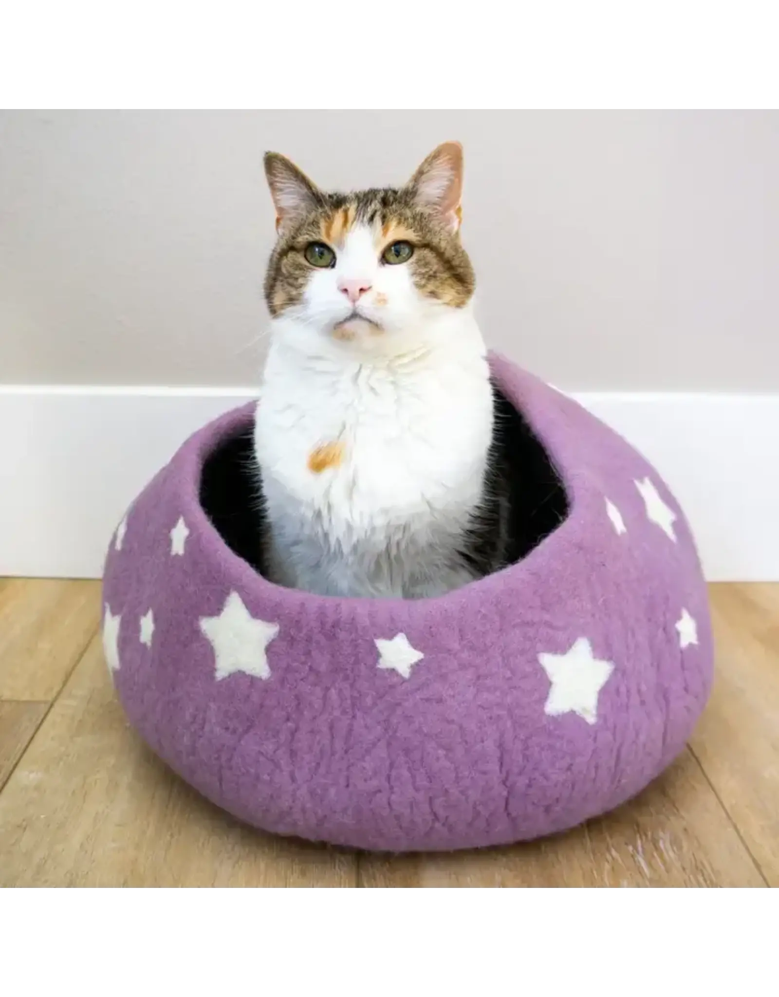 Nepal Lavender Midnight Stars Eco Kitty Cave