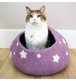 Nepal Lavender Midnight Stars Eco Kitty Cave