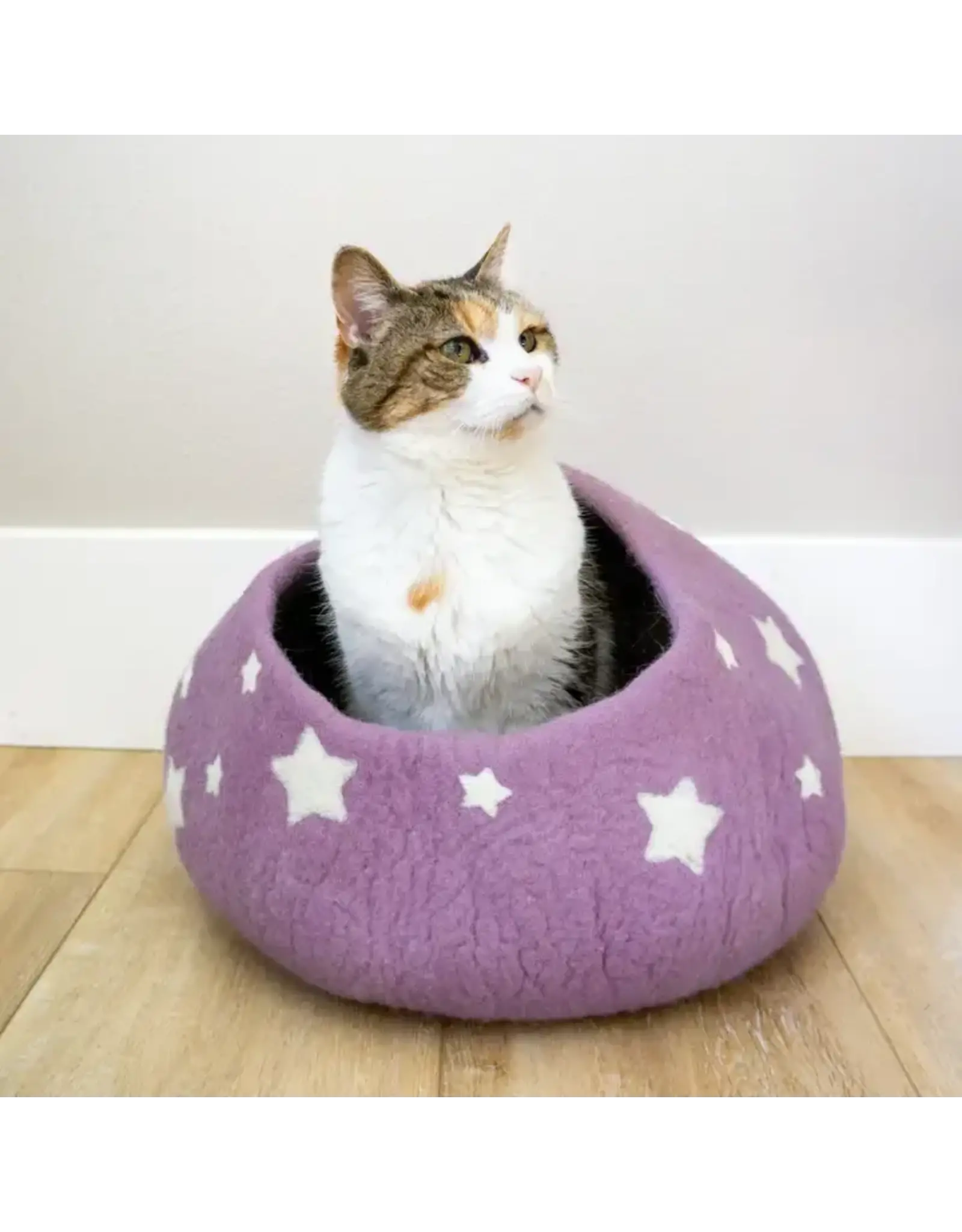 Nepal Lavender Midnight Stars Eco Kitty Cave