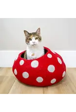 Nepal Red Mushroom Eco Kitty Cave