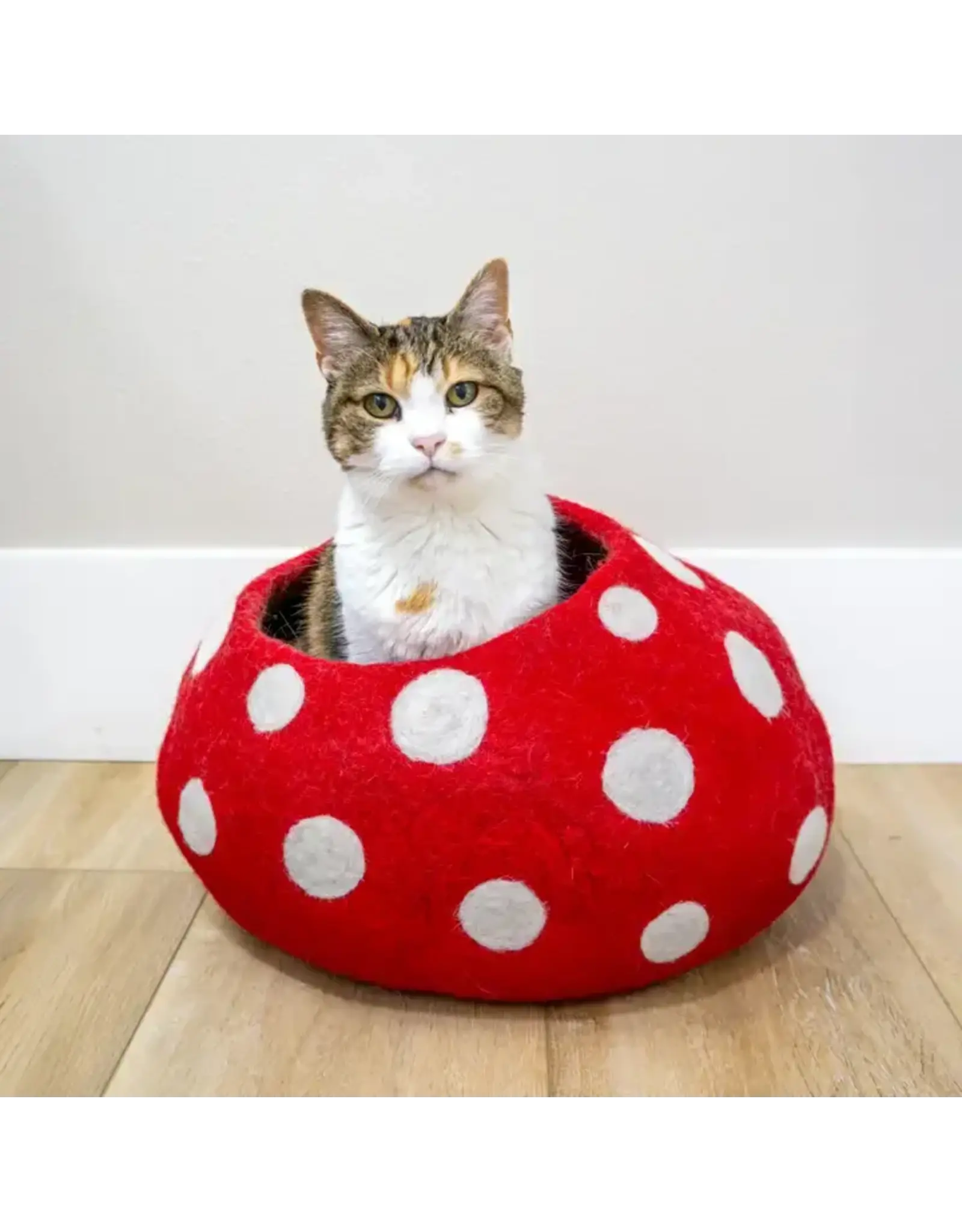 Nepal Red Mushroom Eco Kitty Cave