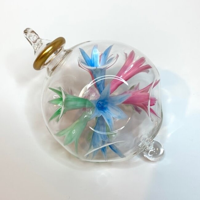 Blown Glass Blossom Ornament