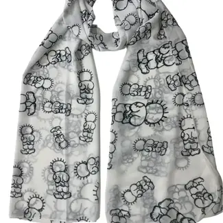 Palestine Chiffon Handala Print Kuffiyeh Palestine Chiffon Handala Print Kuffiyeh