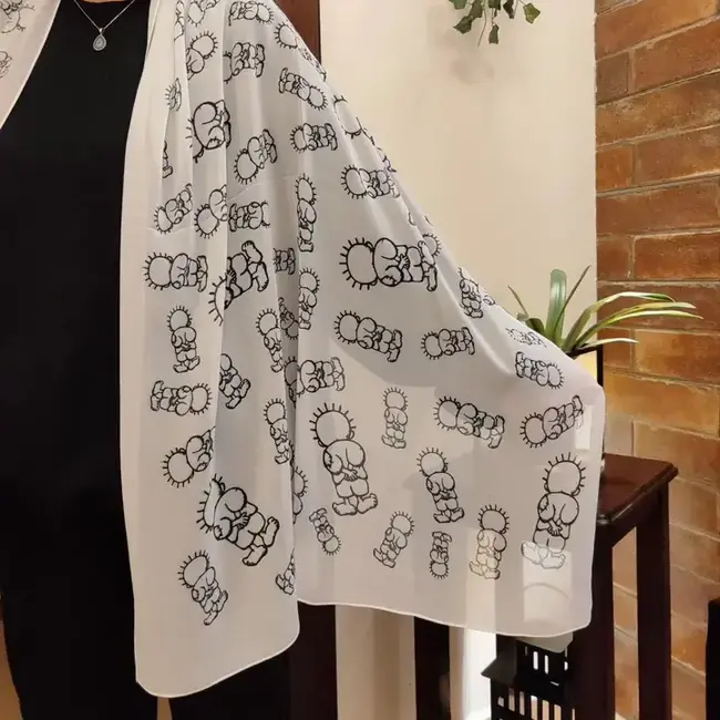 Chiffon Handala Print Kuffiyeh
