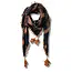 Palestine Dark Orange & Black Kuffiyeh