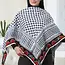 Palestine Hanzala & Watermelon Embroidered Kuffiyeh