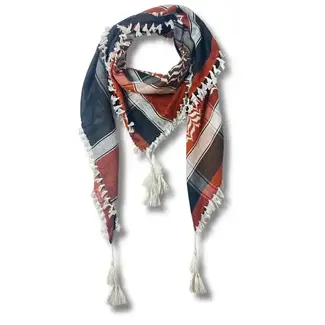 Palestine Orange & White Kuffiyeh