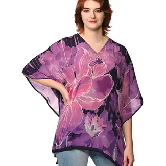 India Kamala Lotus Top - Purple