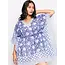 Namita Block Print Caftan - Blue & White