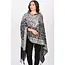 Sanika Embroidered Shawl - Black & Silver