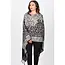 Sanika Embroidered Shawl - Black & Silver