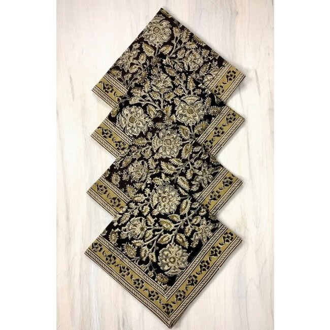 Black Kalamkari Napkin